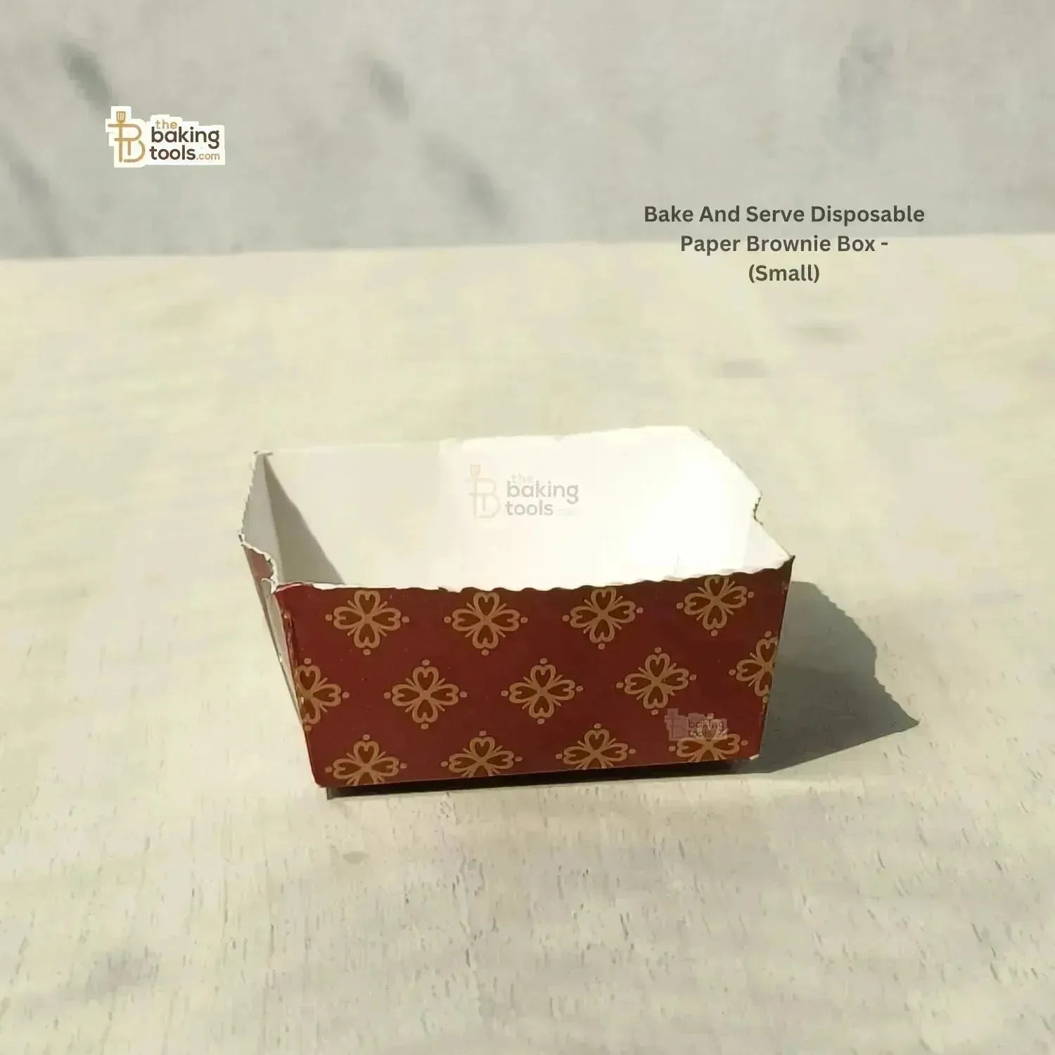 Bake And Serve Disposable Paper Brownie Box - Square (Small) - thebakingtools.com